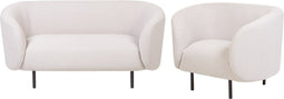 LOEN - Woonkamerset - Beige/Zwart - Polyester