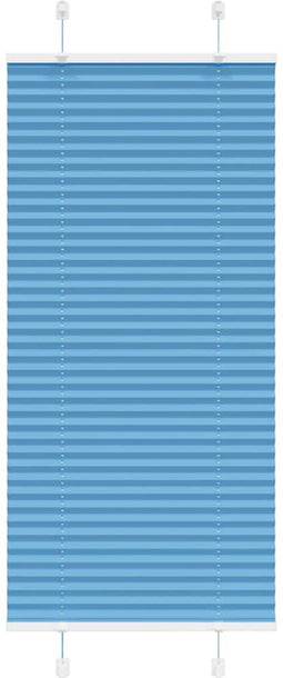 vidaXL - Plissé - rolgordijn - 60x150 - cm - stofbreedte - 59,4 - cm - polyester - blauw