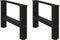 vidaXL - Salontafelpoten - 2 - st - 50x(30-31) - cm - staal - zwart
