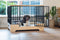 Designed by Lotte Quirine - Hondenbench - Verhoogde instap - Zwart - XL - 112x73x85 cm