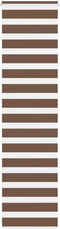 vidaXL - Zebra - rolgordijn - 55x200 - cm - stofbreedte - 50,9 - cm - polyester - bruin