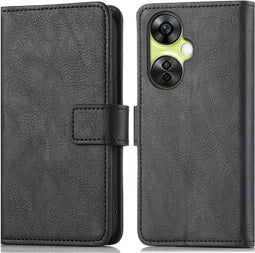 imoshion Hoesje Geschikt voor OnePlus Nord CE 3 Lite / OnePlus Nord CE 3 Hoesje Met Pasjeshouder - imoshion Luxe Bookcase - Zwart