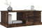 vidaXL - Salontafel - 90x50x35 - cm - bewerkt - hout - gerookt - eikenkleurig