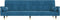 vidaXL - Slaapbank - met - kussens - fluweel - blauw