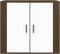vidaXL - Dressoir - 80x33x70 - cm - bewerkt - hout - bruin - eikenkleur