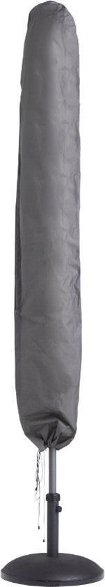 Perel Buitenhoes - Parasolhoes - Weer- en uv-bestendig - Grijs 220 cm x 40 cm