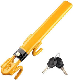DIY Dash Stuurslot Auto PRO - Anti diefstal beveiliging - Dubbel haakontwerp - Geel