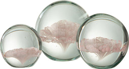 J-Line presse-papier - glas - roze - large