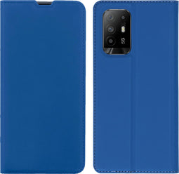 iMoshion Hoesje Geschikt voor Oppo A94 (5G) Hoesje Met Pasjeshouder - iMoshion Slim Folio Bookcase - Blauw