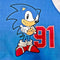 Sonic Vest Jongens – Game Sweater met Opdruk – Blauw/Wit Jasje voor Stoere Kids
