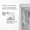 O'DADDY® Deurgordijn Deluxe FIBER - Magnetisch Vliegengordijn - Zelfsluitend - Wit - 100x230 cm