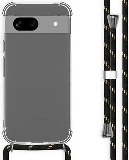 imoshion Hoesje Geschikt voor Google Pixel 8a Hoesje Met Koord - imoshion Backcover met koord - Zwart