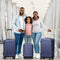 TRVLMORE Kofferset - 3 Delig - 38L Handbagage + 70L en 110L Ruimbagage - Lichtgewicht - 360º Draaibare Wielen - Donkerblauw