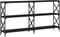 vidaXL - Wandtafel - 200x28x80,5 - cm - bewerkt - hout - zwart