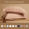 Coco & Cici - Tencel Twill Kussensloop 70 x 60 cm - Kussenhoes - Peach - Lyocell - Extra Zacht - 3 cm Volant