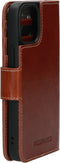 Mobiparts Excellent Wallet Case - Flip Cover - Echt leder - Bruin (iPhone 13 mini)