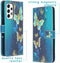 iMoshion Hoesje Geschikt voor Samsung Galaxy A53 Hoesje Met Pasjeshouder - iMoshion Design Softcase Bookcase - Blauw / Blue Butterfly