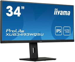 Iiyama ProLite XUB3493WQSU-B5 - Monitor 34" - 3440x1440 IPS 75Hz - Zwart