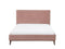 BAYONNE - Tweepersoonsbed - Roze - 160 x 200 cm - Fluweel