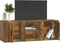 vidaXL - Tv-meubel - 100x31,5x35 - cm - bewerkt - hout - gerookt - eikenkleurig