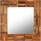 vidaXL - Wandspiegel - 60x60 - cm - massief - gerecycled - hout