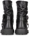 PS Poelman LEIN - Dames enkellaarzen - Bikerboot met ritssluiting - Zwart - 42