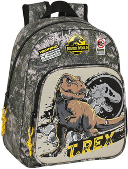 Schoolrugzak Jurassic World Warning Grijs 27 x 33 x 10 cm