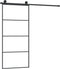 vidaXL - Schuifdeur - met - beslag - 90x205 - cm - ESG-glas - en - aluminium