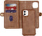 iMoshion Hoesje Geschikt voor iPhone 12 Mini Hoesje Met Pasjeshouder - iMoshion 2-in-1 Wallet Bookcase - Bruin