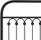 vidaXL - Hoofdbord - 80 - cm - metaal - zwart