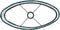 Light&living Kap ovaal recht smal 45-21-32 cm OSIRE petrol