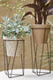 Mica Decorations Orion Bloempot voor Buiten - H34 x Ø36 cm - Plantenvezels - Terra