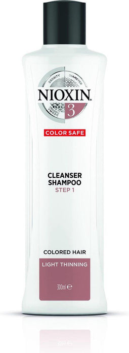 Nioxin Professional System 3 Cleanser - 300 ml- Normale shampoo - Voor Gekleurd haar -