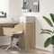 vidaXL - Dressoir - Sonoma - Eiken - 38x34,5x75 - cm - Gelaagd - Hout