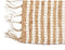 Tapijt Wit Natuurlijk 70 x 1 x 140 cm (8 Stuks)
