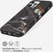 Selencia iPhone 12 (Pro) - Aurora Fashion Backcover - 100% gerecycled - Zwart Marmer