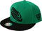 Capiche® Snapback Pet Heren – Green Galaxy – Groen & Zwart – Verstelbaar met Druksluiting – Sportcap – Baseball Cap – Mannen Cap – Binnenkant bedekt met Galaxy