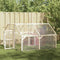 vidaXL - Plantenafdekking - met - zeilringen - 2x4 - m - PVC