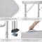 tectake® Campingtafel - Opvouwbaar - Weerbestendig - 75x55x60cm - Grijs