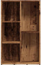 vidaXL - Boekenkast - 50x25x80 - cm - bewerkt - hout - oud - houtkleurig