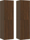 vidaXL - Tv-wandmeubels - 2 - st - 30,5x30x110 - cm - bruin - eikenkleur