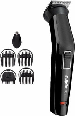 BaByliss MT725E - Multi Trimmer 6 in 1 - RVS messen - Zwart