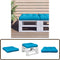 vidaXL - Palletkussen - 50x50x12 - cm - stof - blauw