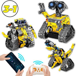 Qualitá® Robot Bouwpakket 4 in 1 - Educatief Speelgoed - Programmeren - 496 Onderdelen