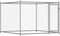 vidaXL - Hondenhok - met - deuren - 12x2x1,5 - m - gegalvaniseerd - staal - grijs