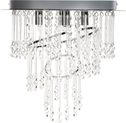 ESMELLE - Kroonluchter - Zilver - ⌀ 35 cm - Kristal