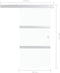 vidaXL - Schuifdeur - met - zachte - stops - 90x205 - cm - ESG-glas - en - aluminium