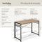 tectake® Paterson - Inklapbaar bureau - Rastervlakken met 8 haken - Lichtbruin - Afmeting (LxBxH) 102 x 51 x 77 cm