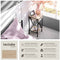 tectake® Bijzettafel Dayton - Bijzettafel met lade en 2 planken - Industrieel design - Lichtbruin - Afmeting (LxBxH) 35 x 35 x 70,5 cm