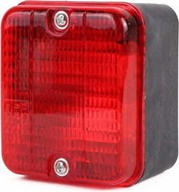 Benson Mistachterlicht - Compact - Rood - 85 x 75 mm - Inclusief Bevestigingsmateriaal